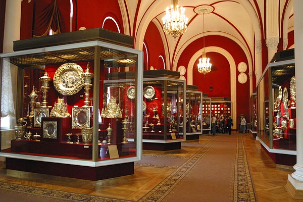 The vaulted chamber of Hall 1, The Armoury, Moscow